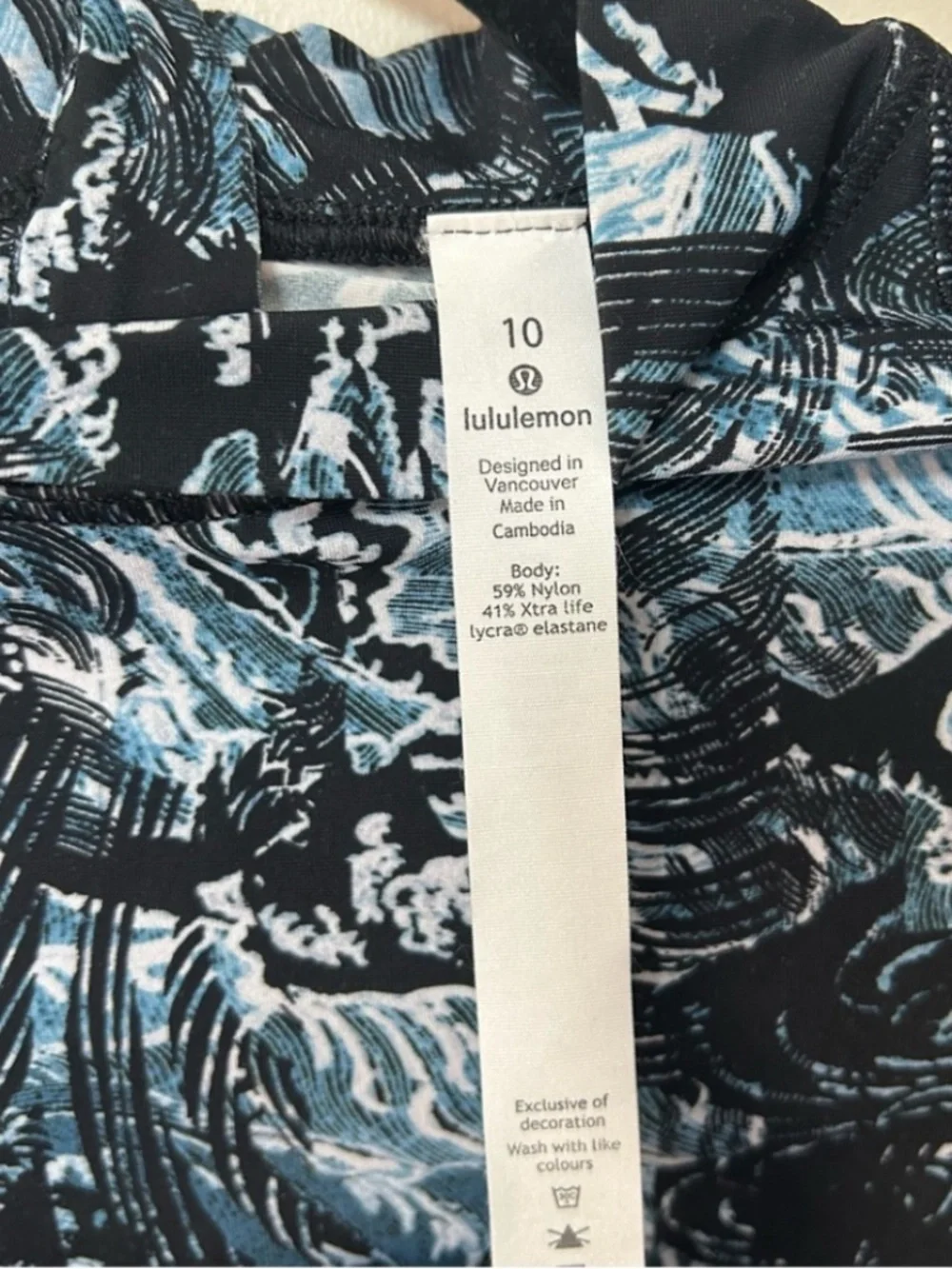 LULULEMON | Will The Wave long sleeve swim one piece suit - EUC - Size 10 - Picture 5 of 6